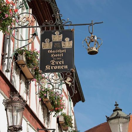 Hotel Zu Den Drei Kronen Seligenstadt Esterno foto